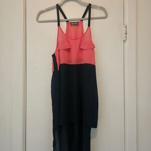 Maude Red Spaghetti Strap Tank Dress